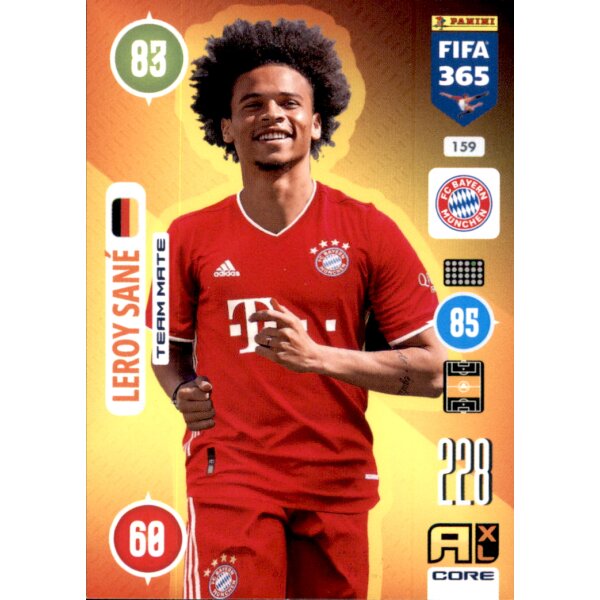 Panini FIFA 365 Adrenalyn XL 2021 - 159 - Leroy Sane - Team Mate