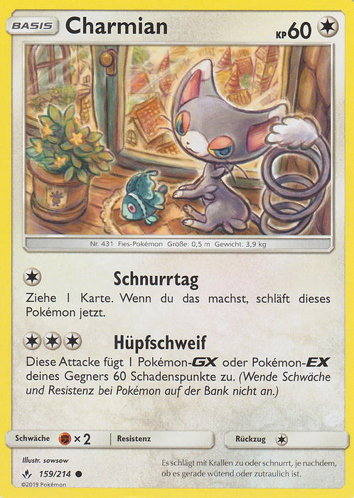 Pokemon Sonne&Mond Kräfte im Einklang - Charmian - 159/214 - Base