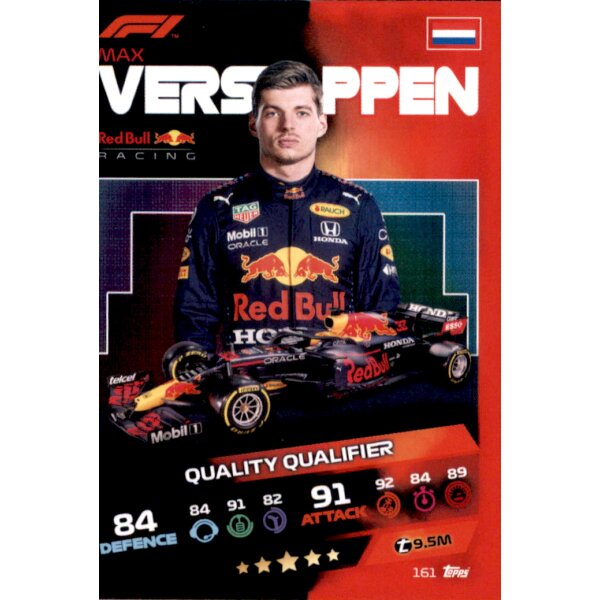 Topps Turbo Attax Formel 1 2021 - 161 - Max Verstappen