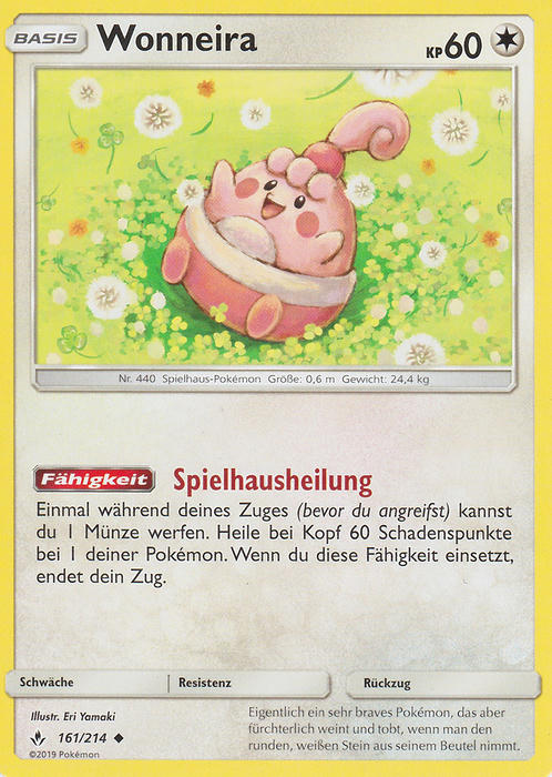 Pokemon Sonne&Mond Kräfte im Einklang - Wonneira - 161/214 - Base