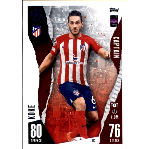 Topps Match Attax Champions League 2023/24 – 162 – Koke – Captain