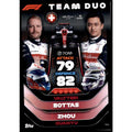 164 - Turbo Attax F1 2022 - Team Duo - Valtteri Bottas & Zhou Guanyu