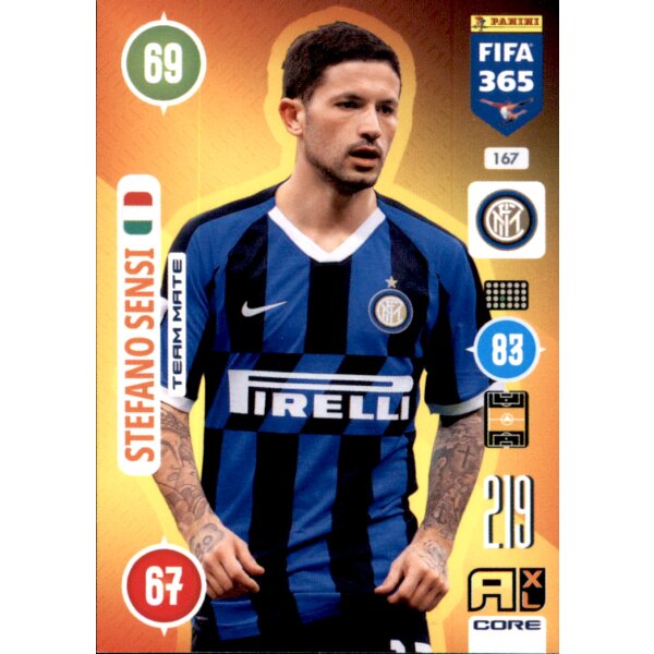 Panini FIFA 365 Adrenalyn XL 2021 - 167 - Stefano Sensi - Team Mate
