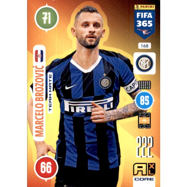 Panini FIFA 365 Adrenalyn XL 2021 - 168 - Marcelo Brozovic - Team Mate