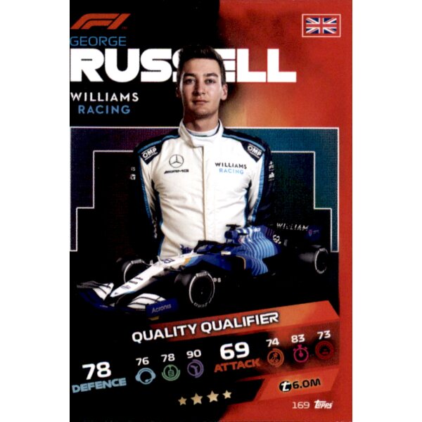 Topps Turbo Attax Formel 1 2021 - 169 - George Russell