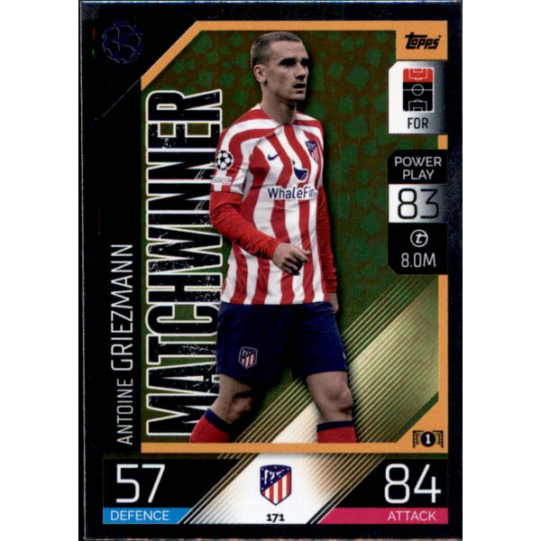 Topps Match Attax Champions League 2022/23 - 171 - Antoine Griezmann - Matchwinner