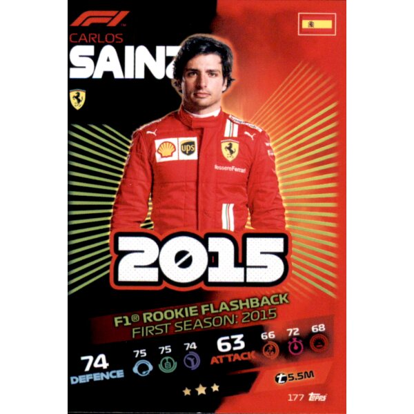 Topps Turbo Attax Formel 1 2021 - 177 - Carlos Sainz