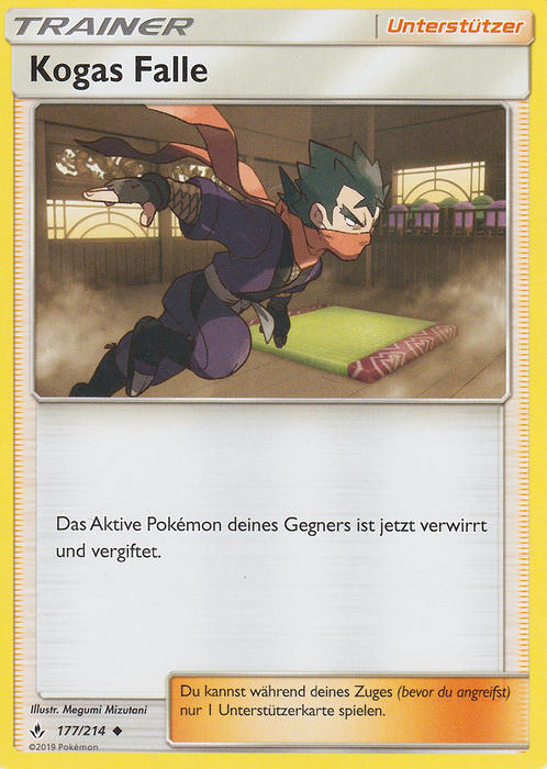 Pokemon Sonne&Mond Kräfte im Einklang - Kogas Falle - 177/214 - Base