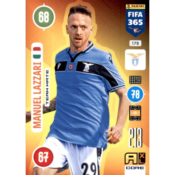 Panini FIFA 365 Adrenalyn XL 2021 - 178 - Manuel Lazzari - Team Mate
