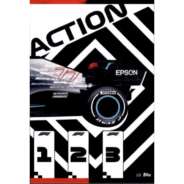 Topps Turbo Attax Formel 1 2021 -  18 - Mercedes-AMG Petronas Formula One Puzzle Rear
