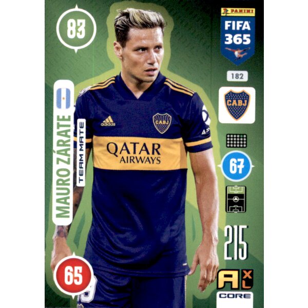 Panini FIFA 365 Adrenalyn XL 2021 - 182 - Mauro Zarate - Team Mate