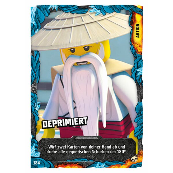 Blue Ocean LEGO Ninjago Serie 6 (2021) - 184 - Deprimiert - Aktionskarte