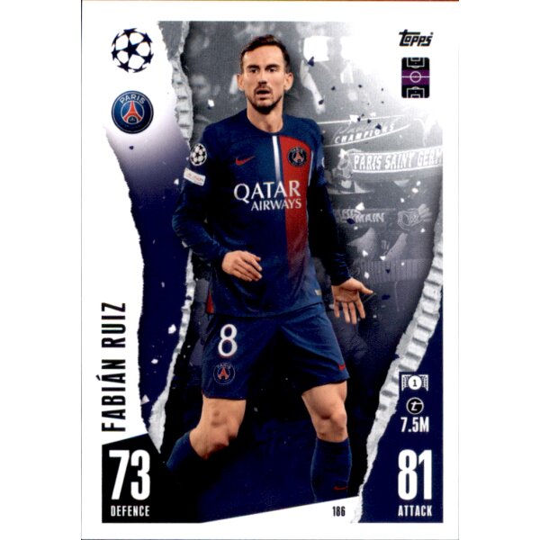 Topps Match Attax Champions League 2023/24 – 186 – Fabian Ruiz