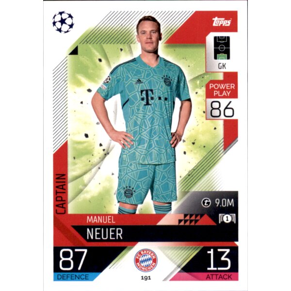 Topps Match Attax Champions League 2022/23 - 191 - Manuel Neuer