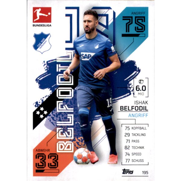Topps Match Attax Bundesliga 2021/22 - 195 - Ishak Belfodil