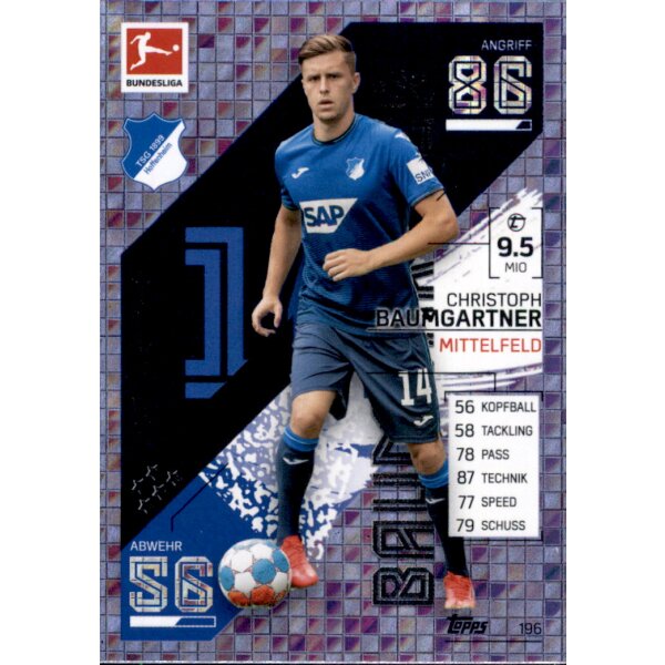 Topps Match Attax Bundesliga 2021/22 - 196 - Christoph Baumgartner - Matchwinner