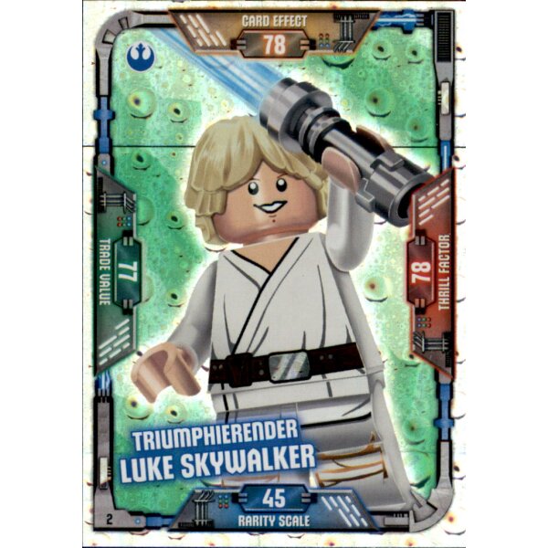 2 - Triumphierender Luke Skywalker - Folie - LEGO Star Wars Serie 1