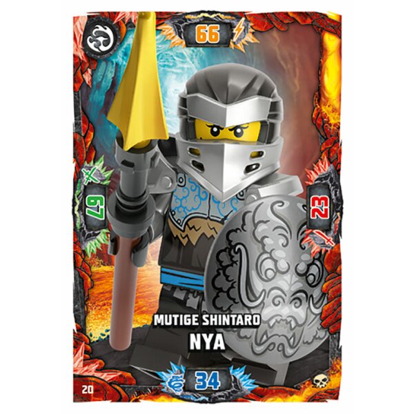 Blue Ocean LEGO Ninjago Serie 6 (2021) - 20 - Mutige Shintaro Nya - Helden Karte