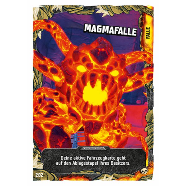 Blue Ocean LEGO Ninjago Serie 6 (2021) - 202 - Magmafalle - Fallenkarte