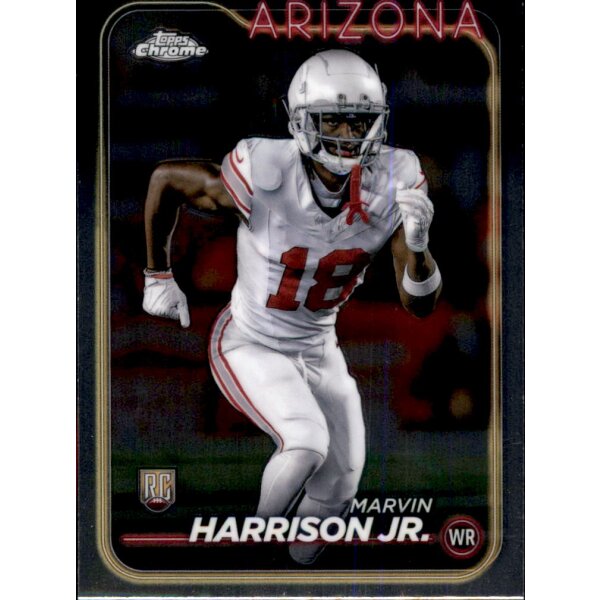 Topps Chrome Football 2024 - 204 - Marvin Harrison Jr. - Arizona - Rookie RC Base