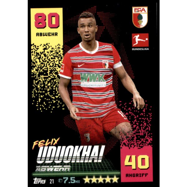 Topps Match Attax Bundesliga 2022/2023 - 21 - Felix Uduokhai