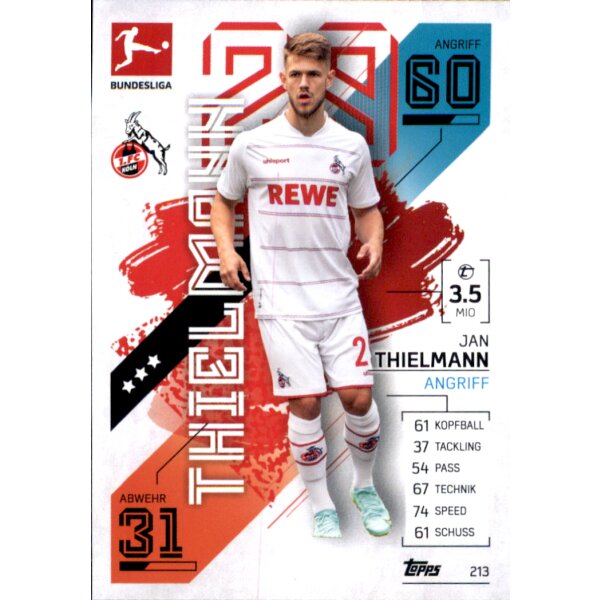Topps Match Attax Bundesliga 2021/22 - 213 - Jan Thielmann