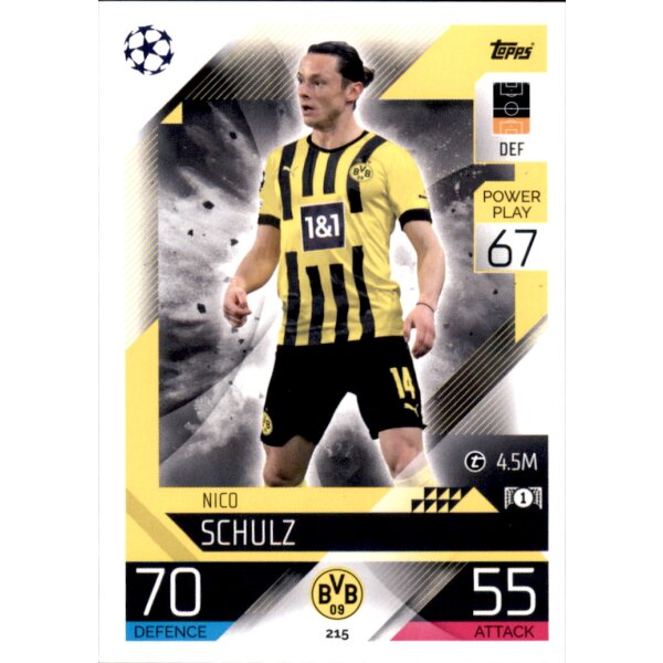 Topps Match Attax Champions League 2022/23 - 215 - Nico Schulz
