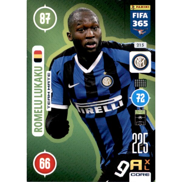 Panini FIFA 365 Adrenalyn XL 2021 - 215 - Romelu Lukaku - Team Mate