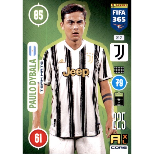 Panini FIFA 365 Adrenalyn XL 2021 - 217 - Paulo Dybala - Team Mate