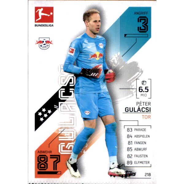 Topps Match Attax Bundesliga 2021/22 - 218 - Peter Gulacsi