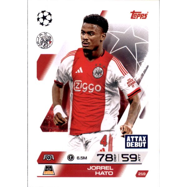 Topps Match Attax Champions League 2025/26 - 219 - Jorrel Hato