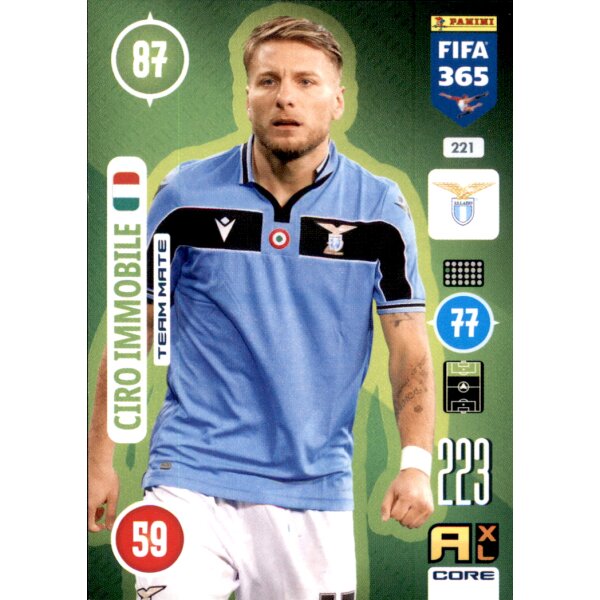 Panini FIFA 365 Adrenalyn XL 2021 - 221 - Ciro Immobile - Team Mate