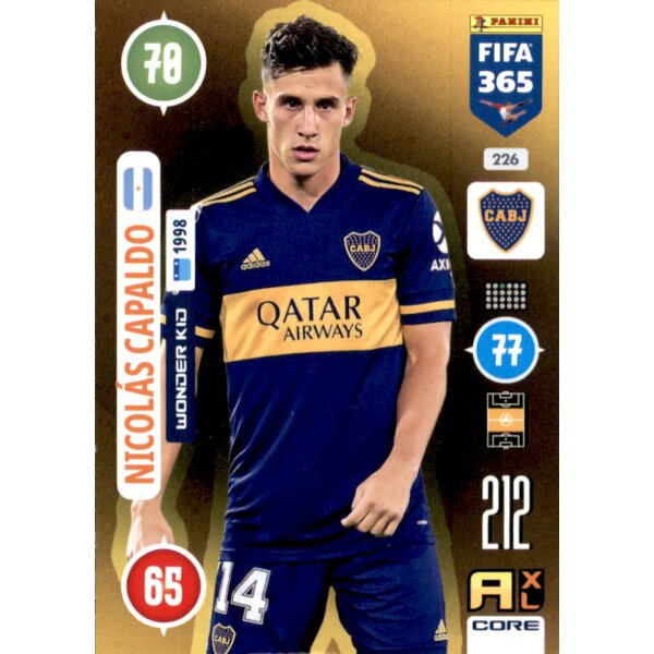 Panini FIFA 365 Adrenalyn XL 2021 - 226 - Nicolas Capaldo - Wonder Kid