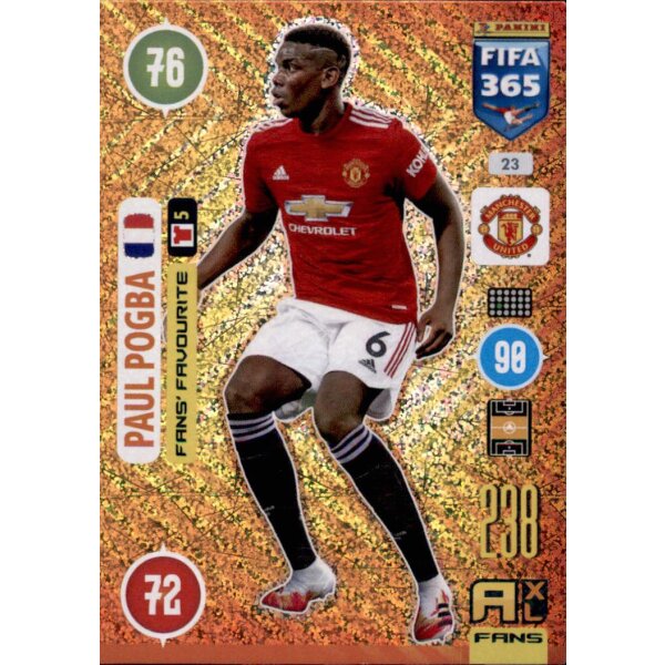 Panini FIFA 365 Adrenalyn XL 2021 - 23 - Paul Pogba - Fans Favourite