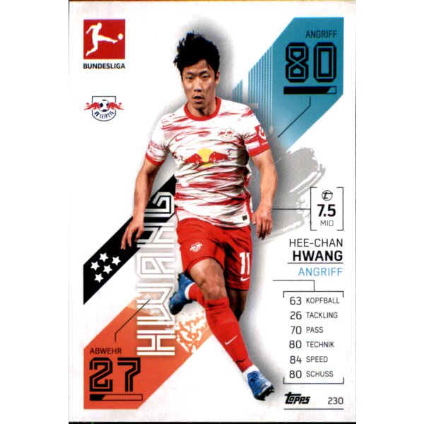 Topps Match Attax Bundesliga 2021/22 - 230 - Hee-chan Hwang