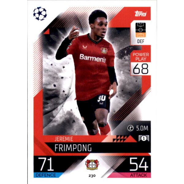 Topps Match Attax Champions League 2022/23 -  230 - Jeremie Frimpong