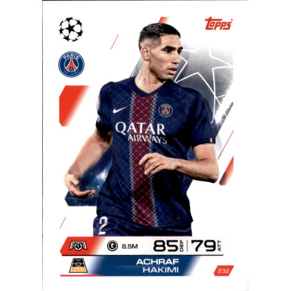 Topps Match Attax Champions League 2025/26 - 232 - Achraf Hakimi