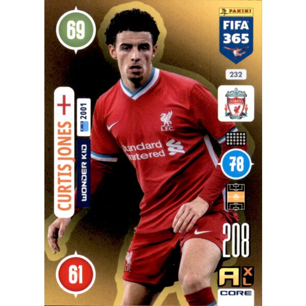 Panini FIFA 365 Adrenalyn XL 2021 - 232 - Curtis Jones - Wonder Kid