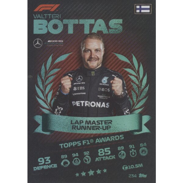 Topps Turbo Attax Formel 1 2021 - 234 - Valtteri Bottas - Mirror Foil