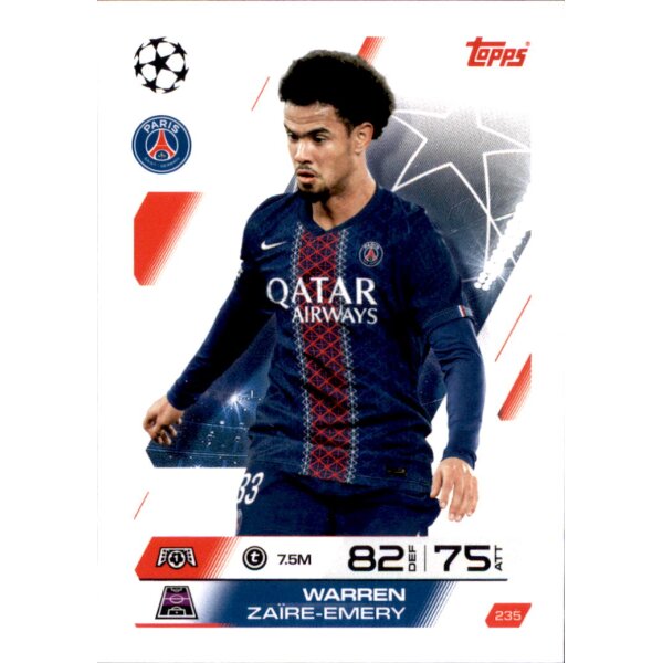 Topps Match Attax Champions League 2025/26 - 235 - Warren Zaïre-Emery