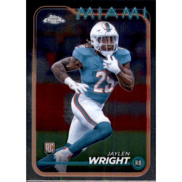 Topps Chrome Football 2024 - 239 - Jaylen Wright - Miami - Rookie RC Base
