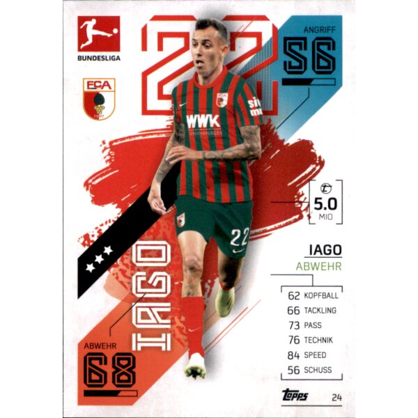 Topps Match Attax Bundesliga 2021/22 - 24 - Iago