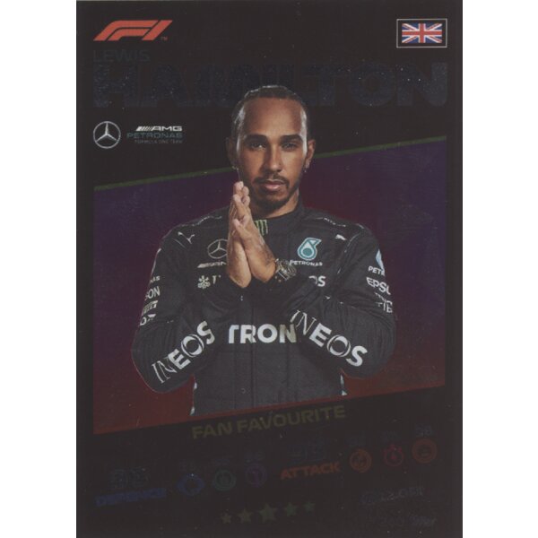 Topps Turbo Attax Formel 1 2021 - 240 - Lewis Hamilton - Mirror Foil