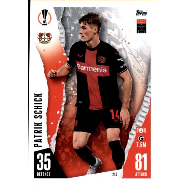 Topps Match Attax Champions League 2023/24 – 243 – Patrik Schick