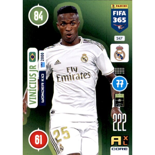 Panini FIFA 365 Adrenalyn XL 2021 - 247 - Vinícius Jr - Wonder Kid