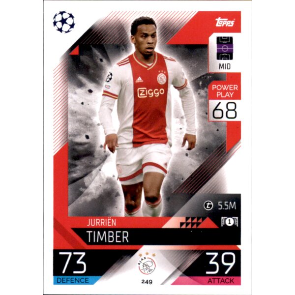 Topps Match Attax Champions League 2022/23 - 249 - Jurrien Timber
