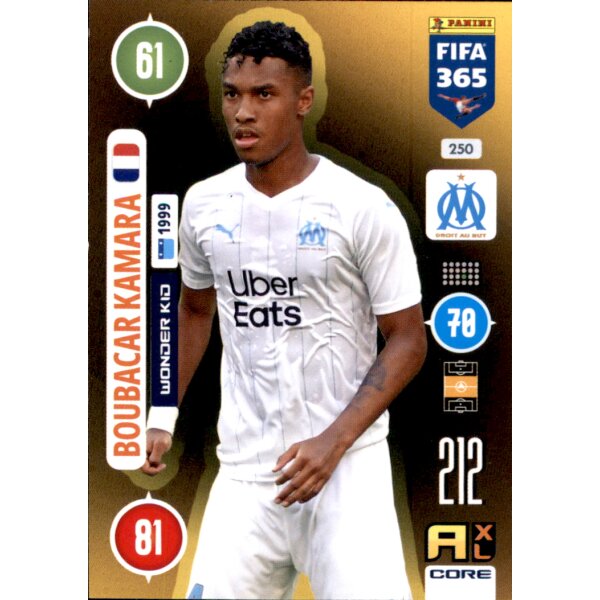 Panini FIFA 365 Adrenalyn XL 2021 - 250 - Boubacar Kamara - Wonder Kid