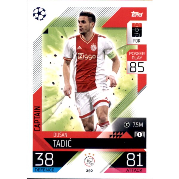 Topps Match Attax Champions League 2022/23 - 250 - Dusan Tadic - Captain