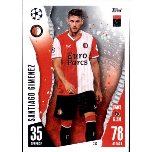 Topps Match Attax Champions League 2023/24 – 252 – Santiago Gimenez