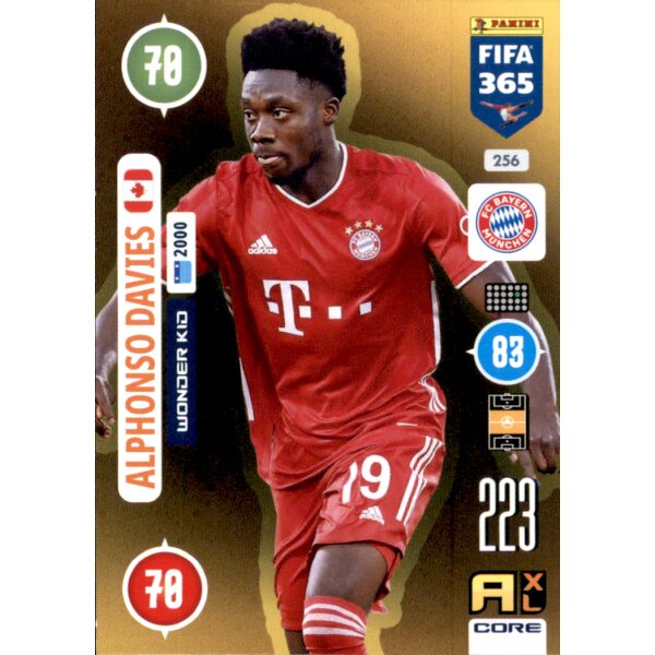 Panini FIFA 365 Adrenalyn XL 2021 - 256 - Alphonso Davies - Wonder Kid